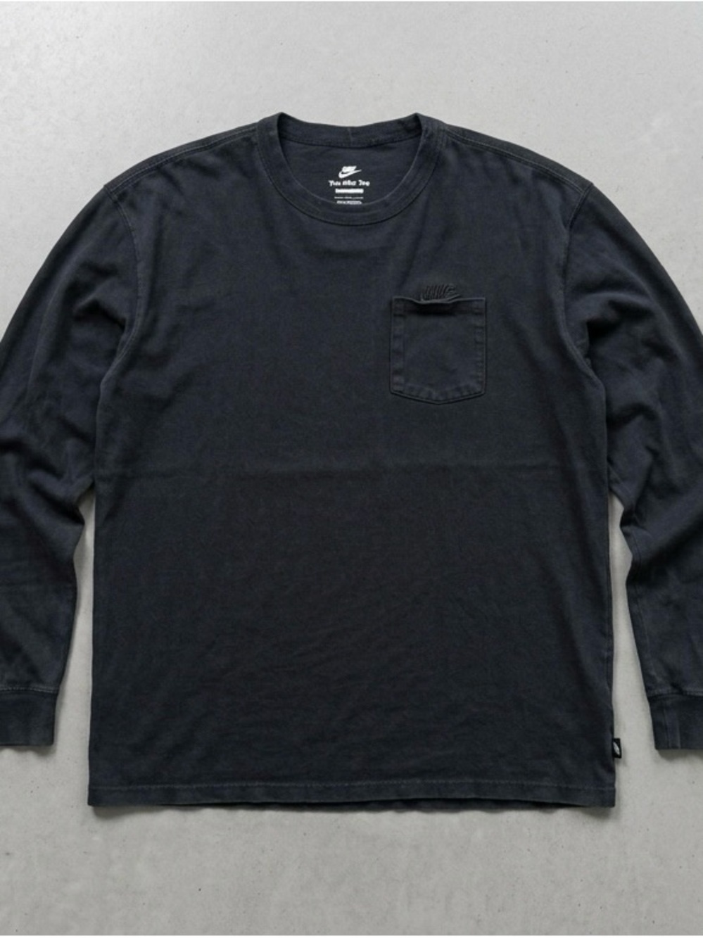 Nike Black Long-Sleeve Pocket Tee